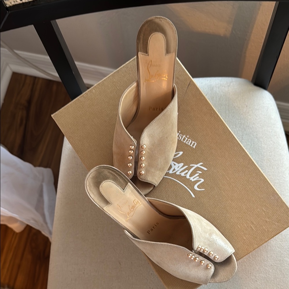 Christian Louboutin Beige Women's Shoes